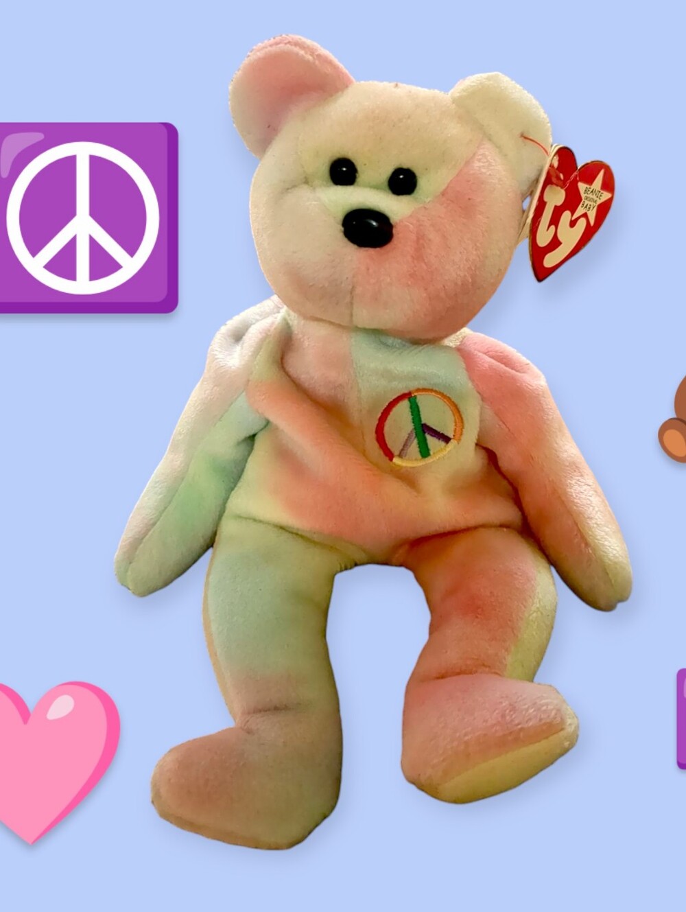 Ty Peace the Bear Retired 1996